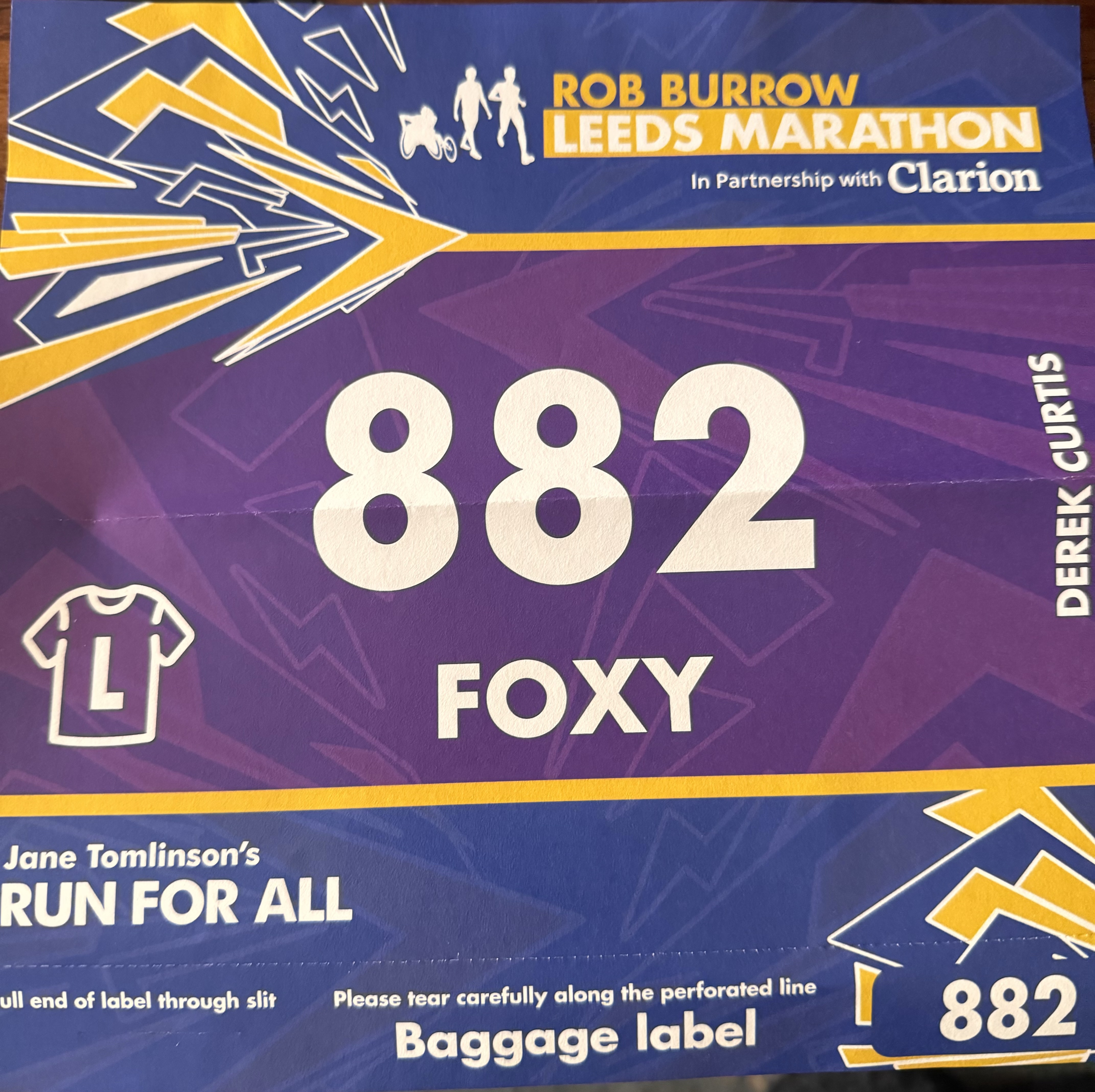 Marathon number