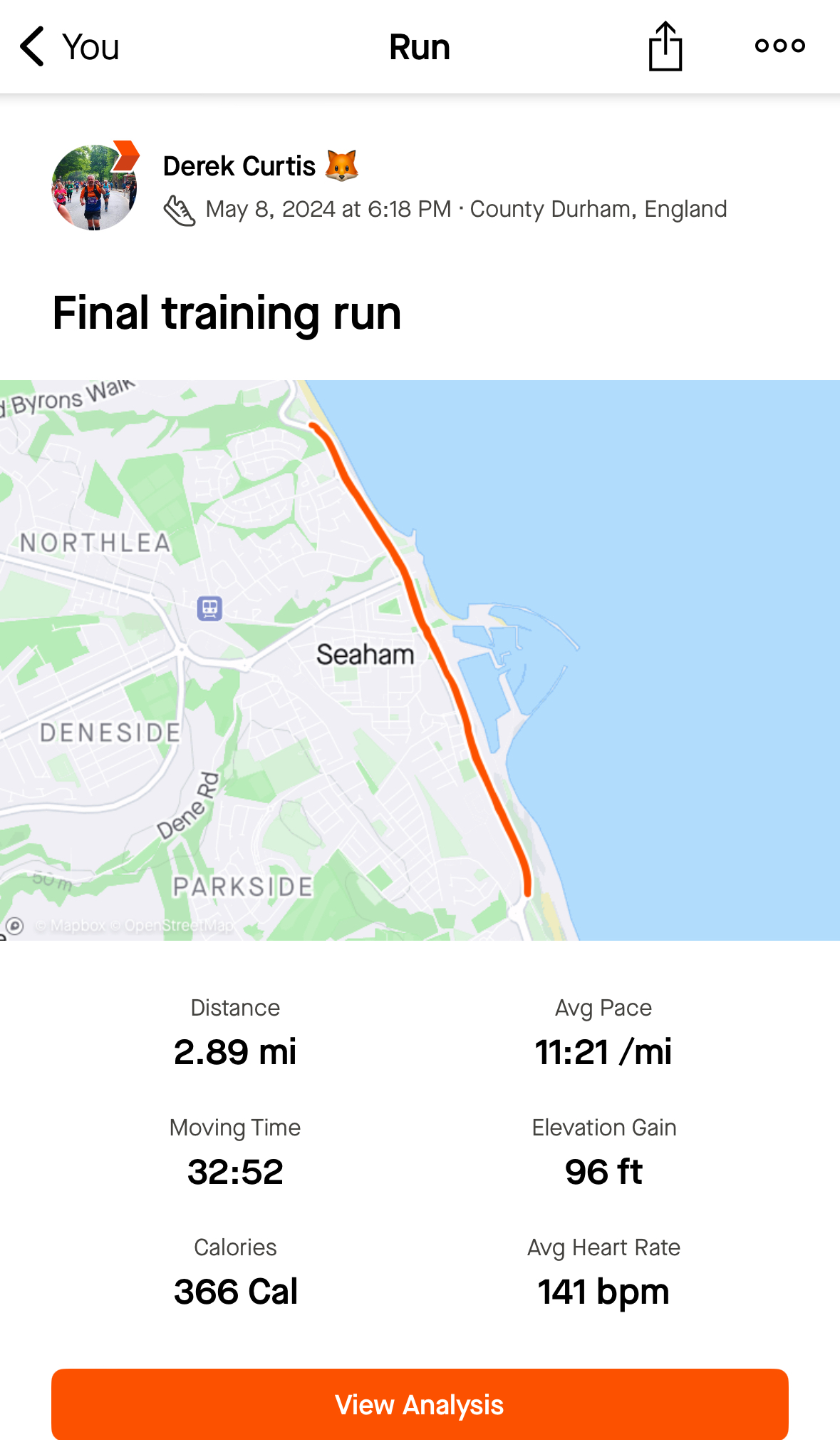 Final training run